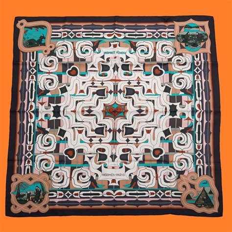 mesopotamia pattern hermes scarf|Hermes scarf designs.